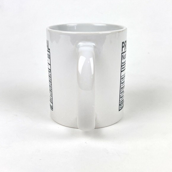 Principal Nutritional Facts Label Teacher Administration Coffee Mug Tea Cup - Picture 2 of 6